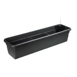 Bewässerungskasten 79 Cm In Anthrazit Mit Wasserstandanzeige
