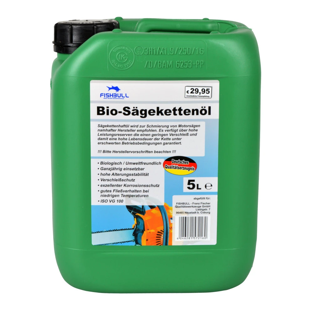 Fishbull Kettensägenöl Bio 5 Liter