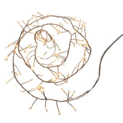 LED Lichterkette 200 Cm Aus Silberdraht Mit 100 LED Warmweiß