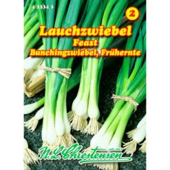 Saatgut Lauchzwiebel Feast, Reicht Für Ca. 3 Lfd. Meter
