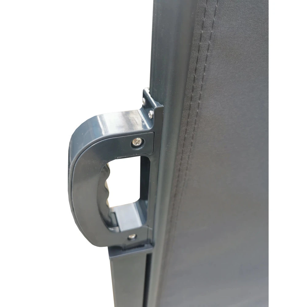 Seitenmarkise Dunkelgrau 3 X 1,6 M Mit Auszug Links - Image 2