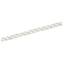 Polyester-Seil Ø 8 Mm In Weiß, 3-schäftig Gedreht, Meterware