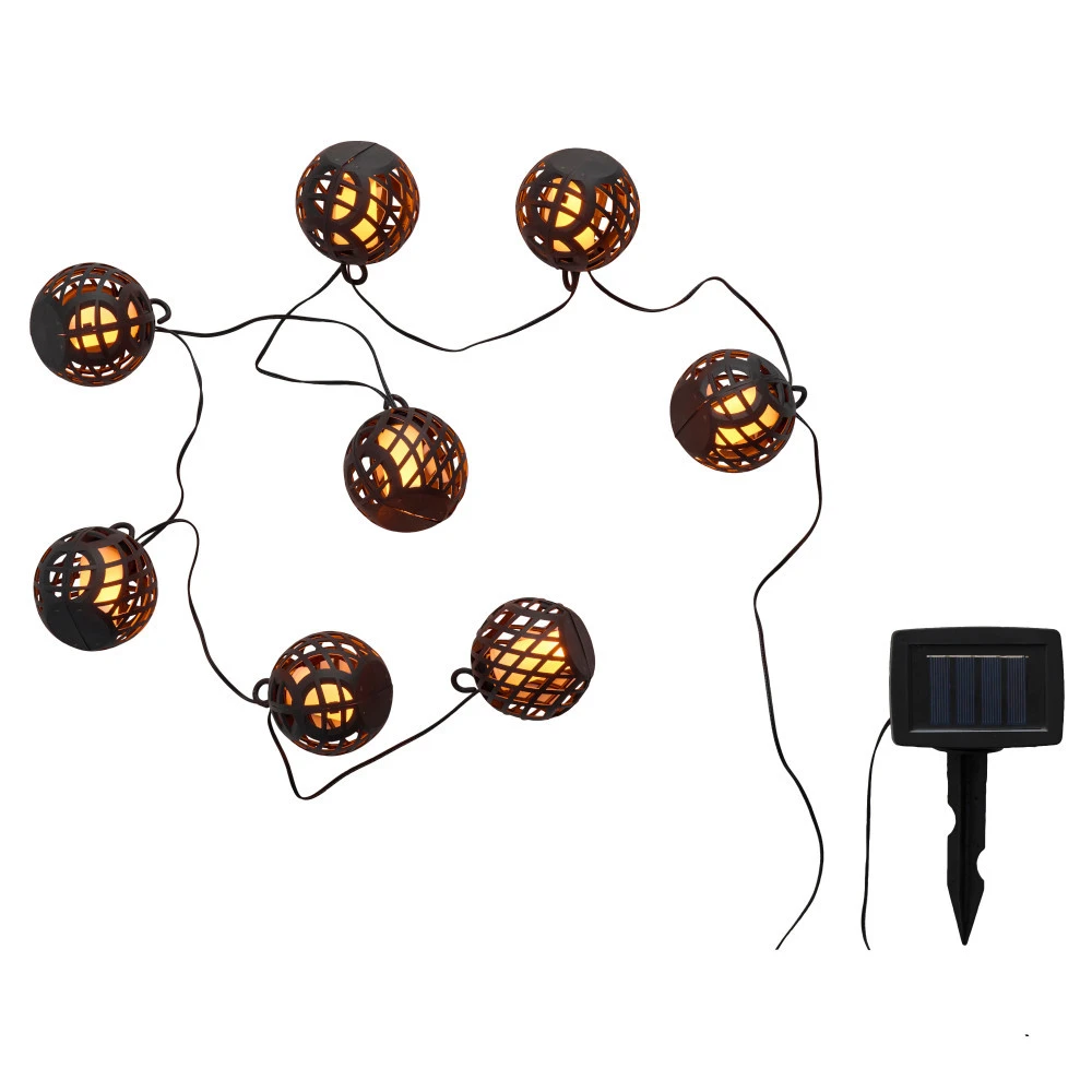 Solar-Lichterkette 2 M Mit 8 Laternen Und LEDs