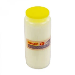 Grablicht Ø 6,7 X 14,5 Cm 300 G Kunststoff In Weiß, Öllicht Nr.7