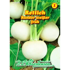 Saatgut Rettich Runder Weißer Frühsommerrettich