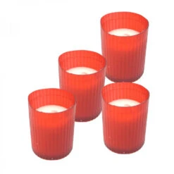 Grablicht-Ersatzkerzen 4 Stück Je Ø 4,5 X 5,8 Cm