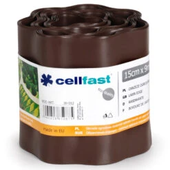 Cellfast Rasenkante Wellig In Braun 10 Cm