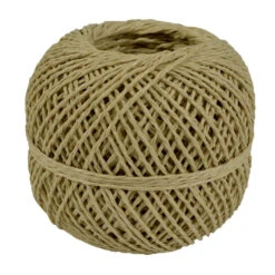 Bindfaden-Knäuel, PP-Spinnfaser, Beige-natur