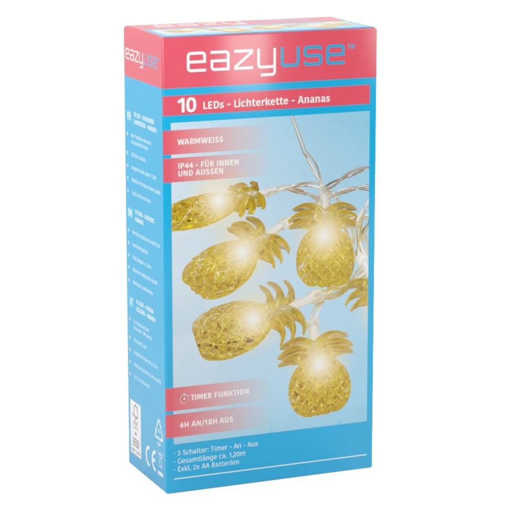 LED-Lichterkette 120 Cm Mit Ananasmotiv, 10 LEDs Und Timerfunktion - Image 2