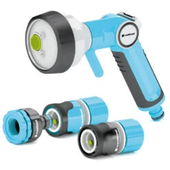 Cellfast Gartenbrausen-Set ERGO™ 4-teilig, 1/2" - 5/8", Mit 4-Funktions-Brause