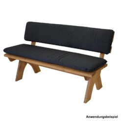 Auflage Arizona Für 3-Sitzer Gartenbank, Anthrazit, 2-teilig