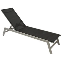 Gartenliege Aus Aluminium In Schwarz