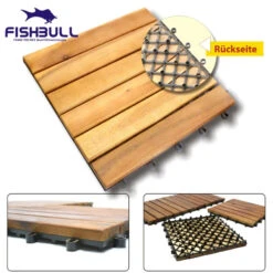 Fishbull Akazien Holzfliese 30x30 Cm