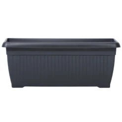 Prosperplast Blumenkasten Terra 80 Cm In Anthrazit, Für Den Außenbereich