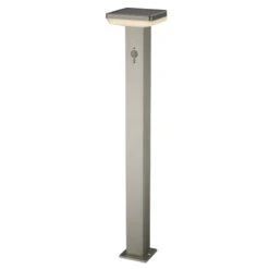 LED-Solarbodenleuchte Eckig 80 Cm Mit Bewegungsmelder Und Bodenspieß