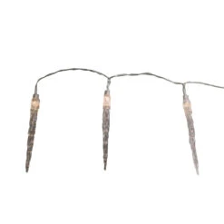 LED-Lichtervorhang Batteriebetrieben Mit 20 Eiszapfen