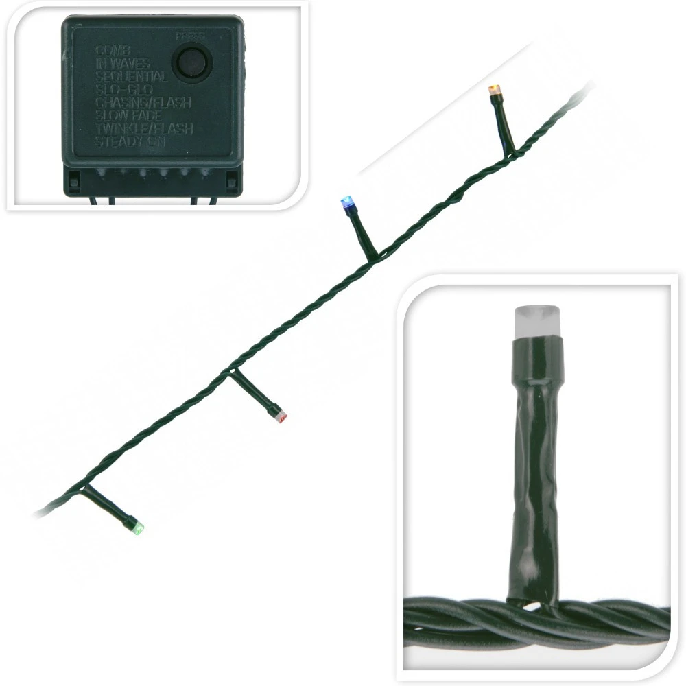 LED-Lichterkette Bunt Oder Warmweiß Mit 80 LEDs Mit 8 Lichtfunktionen, Innen- Und Außenbereich - Image 5