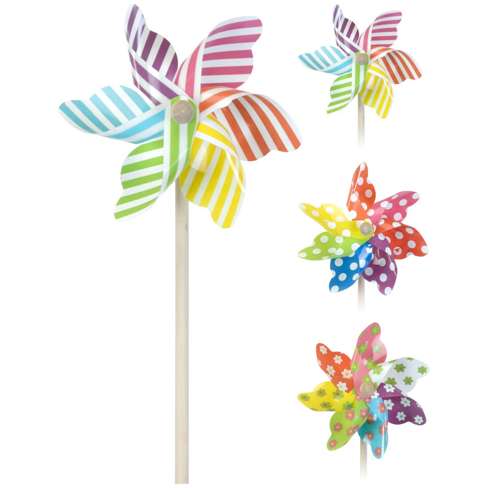 Windrad 22 X 55 Cm In Verschiedenen AusfĂŒhrungen Mit Holzstab