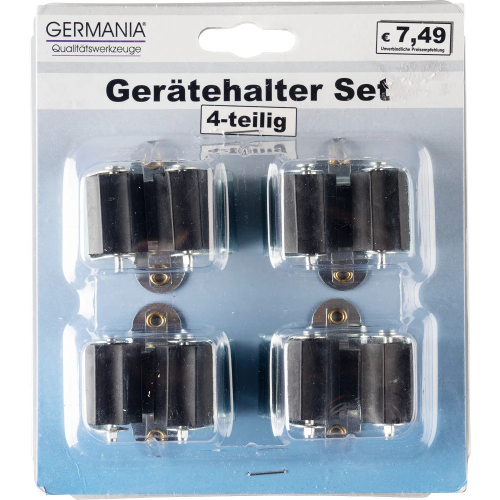Gerätehalter-Set 4 Stück Aus Verzinktem Blech