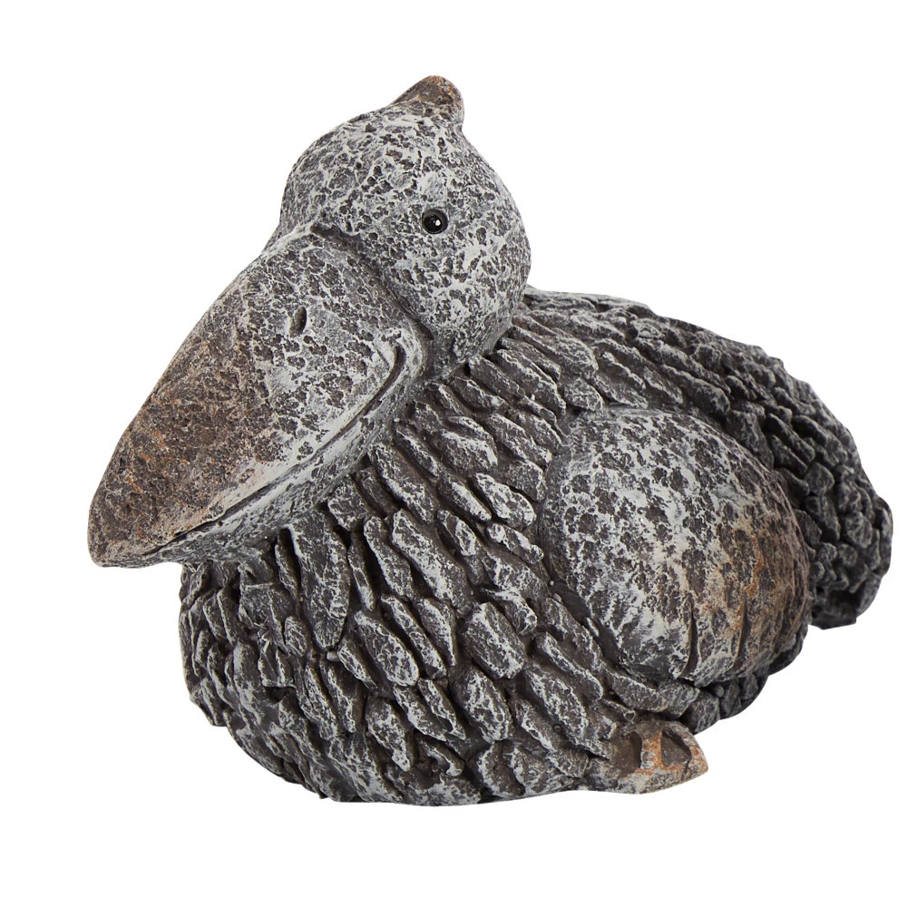 Deko Steinfigur Pelikan Aus Magnesium