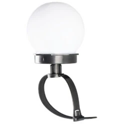 LED Solarkugelleuchte Ø 10 Cm Mit Balkonhalterung