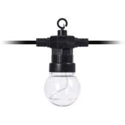 LED-Lichterkette 11 M Batteriebetrieben Mit 20 Kugeln Und 60 LEDs