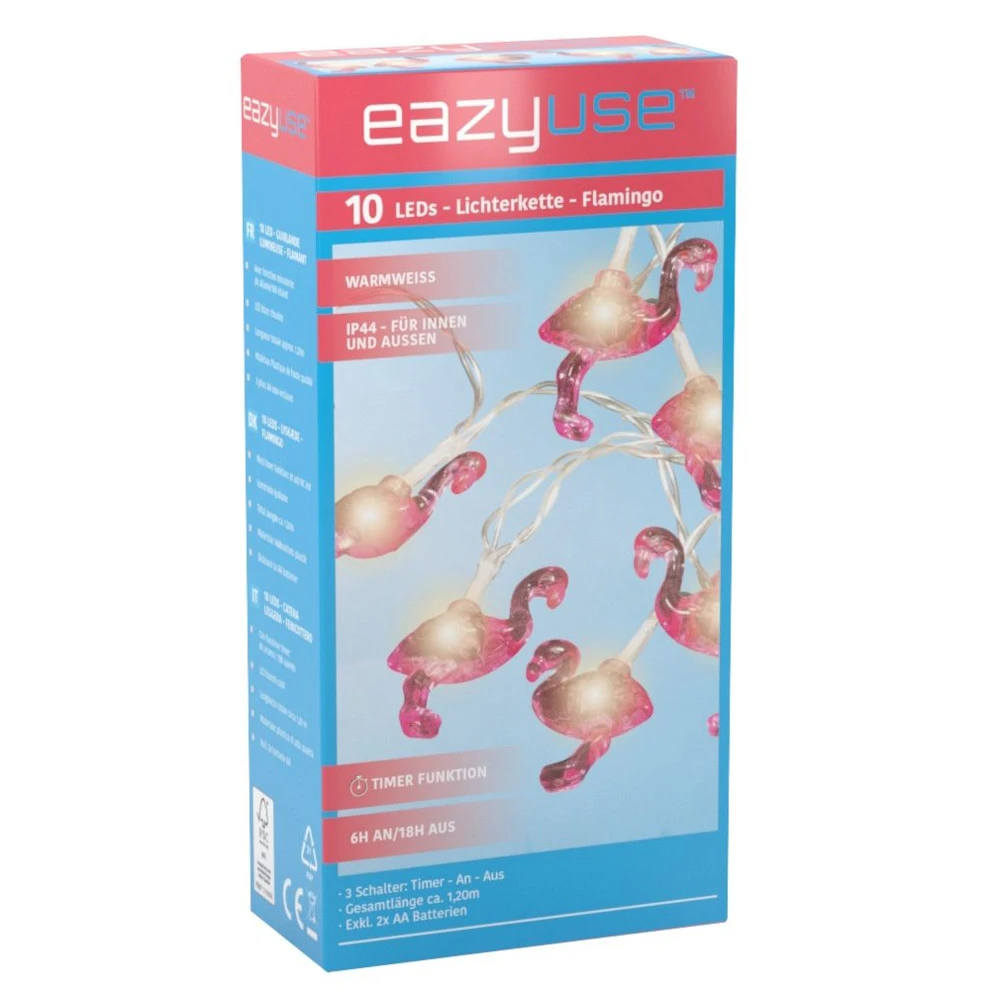 LED-Lichterkette 120 Cm Mit Flamingomotiv, 10 LEDs Und Timerfunktion - Image 2