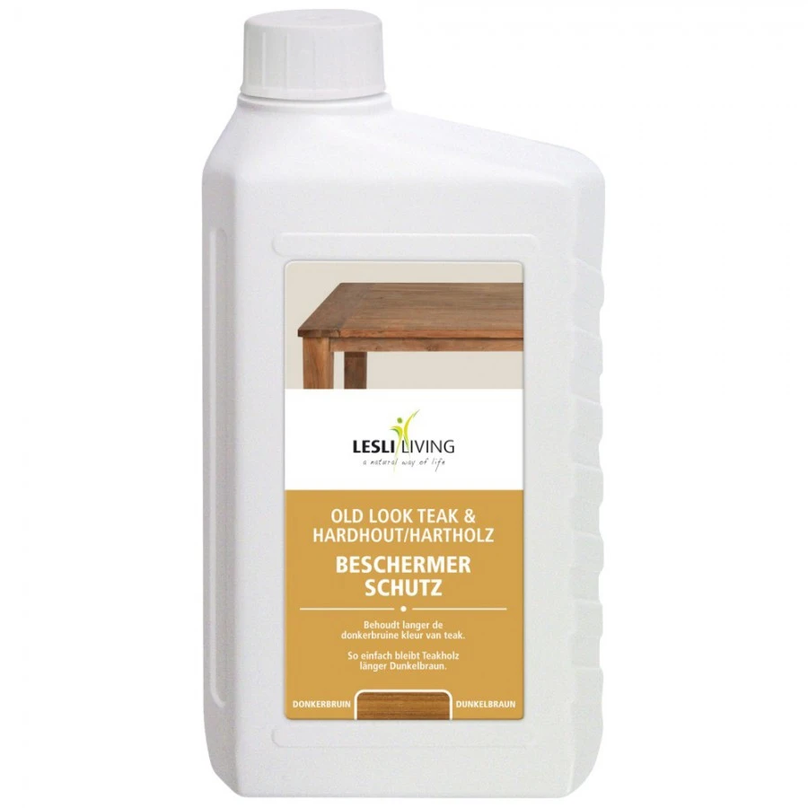 Teakholz/Hartholz Schutz Dunkelbraun 1000 Ml