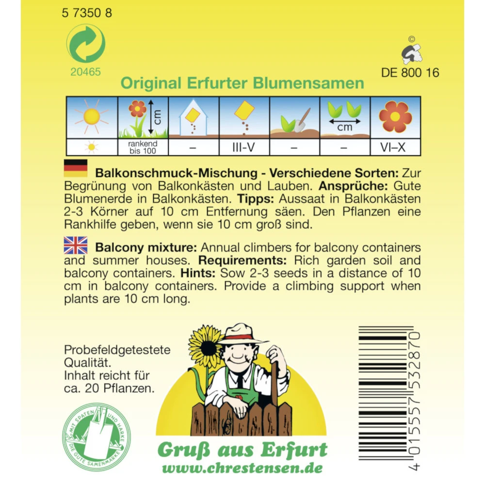 Saatgut Balkonschmuck-Mischung Einjährig - Image 2