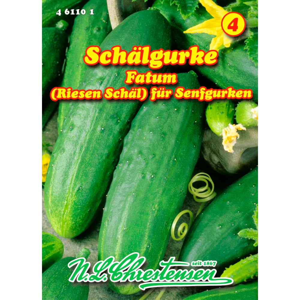 Saatgut Schälgurke Fatum Halslose Früchte Für Ca. 40 Pflanzen