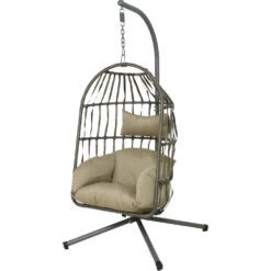 Nida Hängekorb Wicker Braun Ø 95 Cm