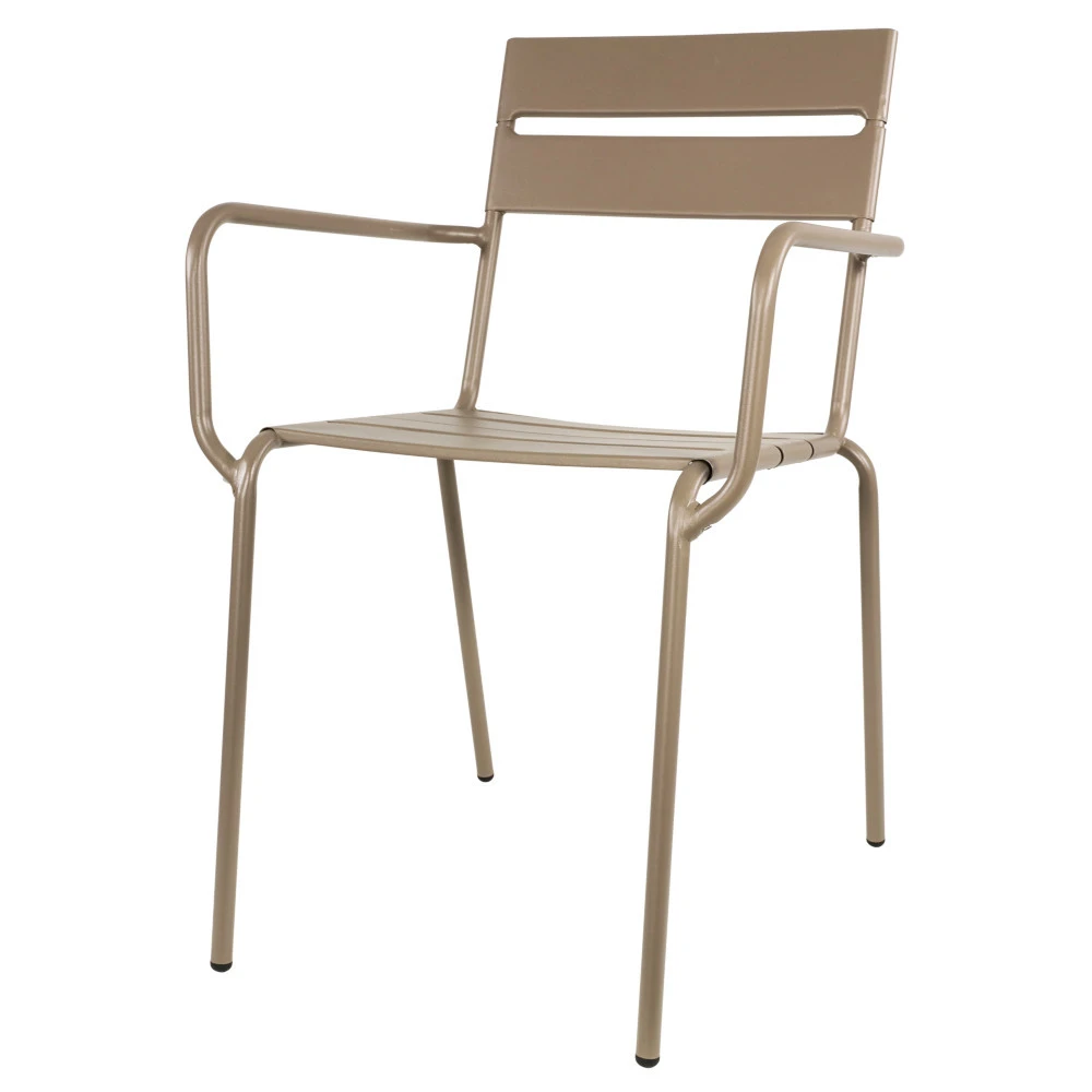 Stapelstuhl „Da Vinci“ 56 X 55 X 81 Cm Mit Stahlrahmen In Taupe