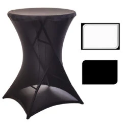 Stehtischhusse Ø 85 X 115 Cm Aus Polyester & Elastan In Verschiedenen Farben