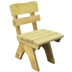 Gartenstuhl Freital Kiefer Massiv, Hellbraun ImprÀgniert