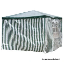 Seitenwände Für Pavillon 2er Set 3 X 2 M In Grün-Weiß