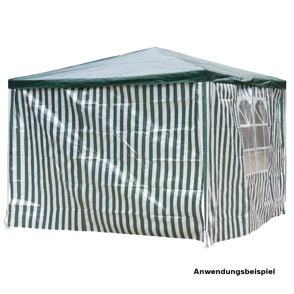 Seitenwände Für Pavillon 2er Set 3 X 2 M In Grün-Weiß