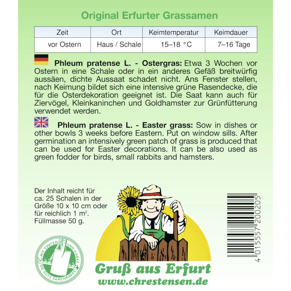 Saatgut Ostergras Als Dekoration Oder Kleintierfutter - Image 2