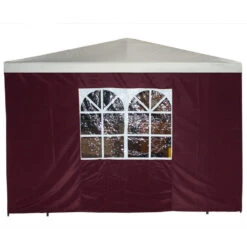 Seitenteil Mit Fenster Für Pavillon 3 X 3 M, Bordeaux
