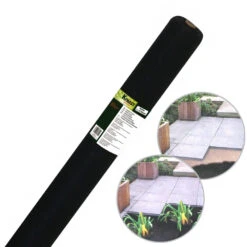 Unkrautvlies 1x12 M Aus Polypropylen 50g/m² In Der Farbe Schwarz