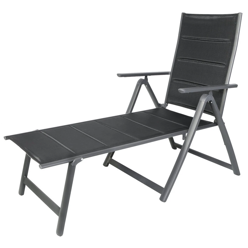 Gartenliege „Comfort“ Klappbar Mit Aluminiumgestell